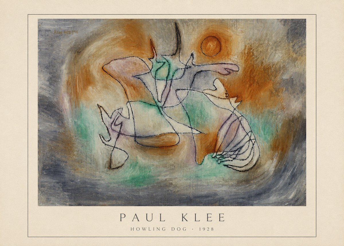 Paul Klee Howling Dog No4 - Affiche