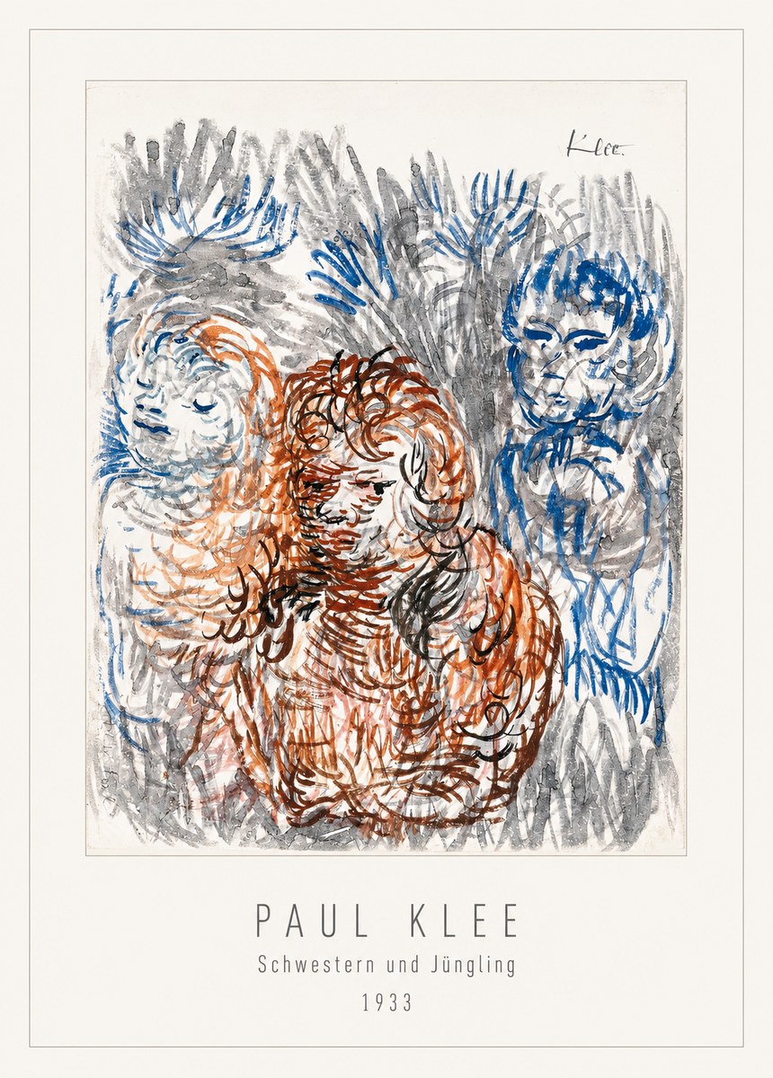 Paul Klee Schwestern Und Jüngling No2 - Affiche