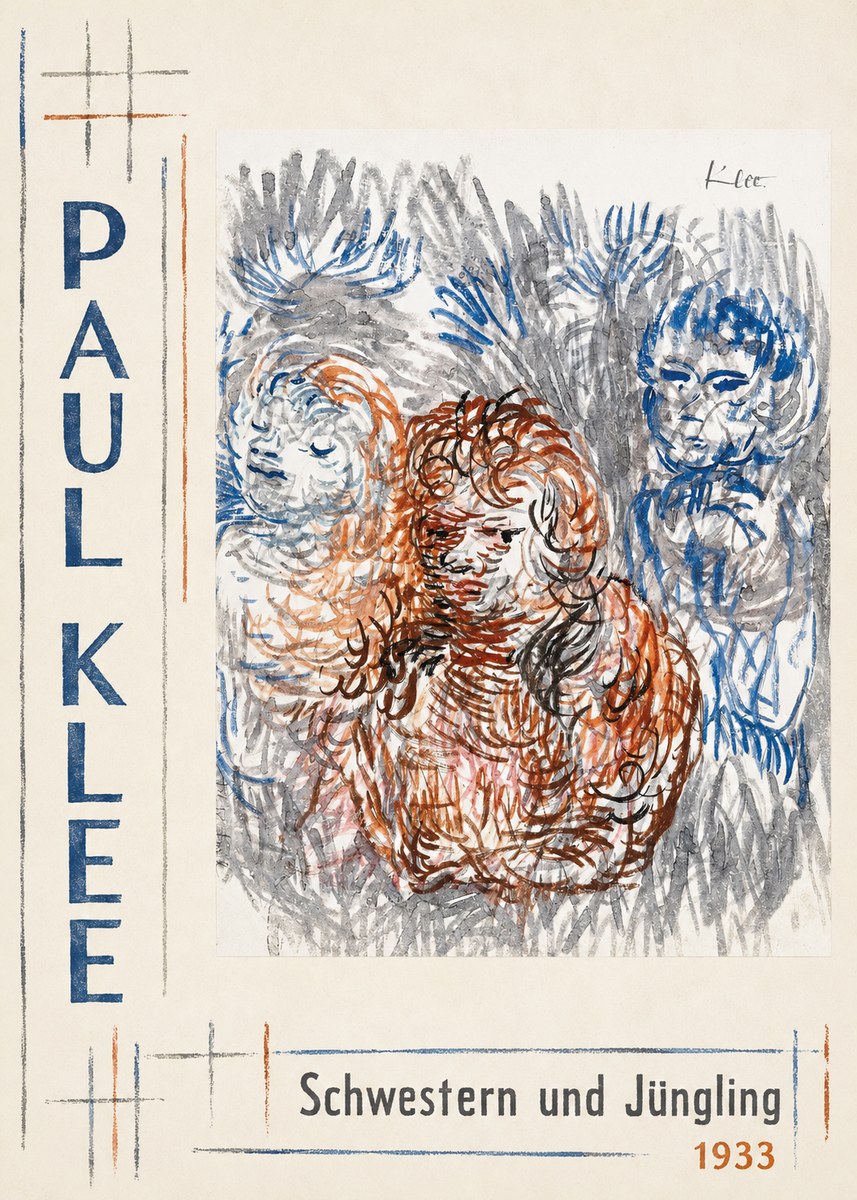 Paul Klee Schwestern Und Jüngling No3 - Affiche