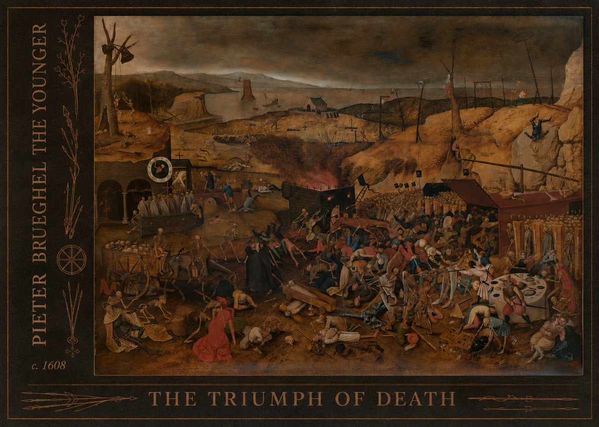 Pieter Bruegel The Triumph of Death II No2 - Affiche
