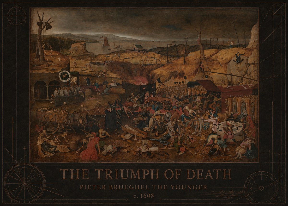 Pieter Bruegel The Triumph of Death II No4 - Affiche