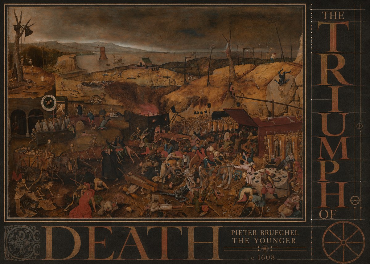 Pieter Bruegel The Triumph of Death II No5 - Affiche
