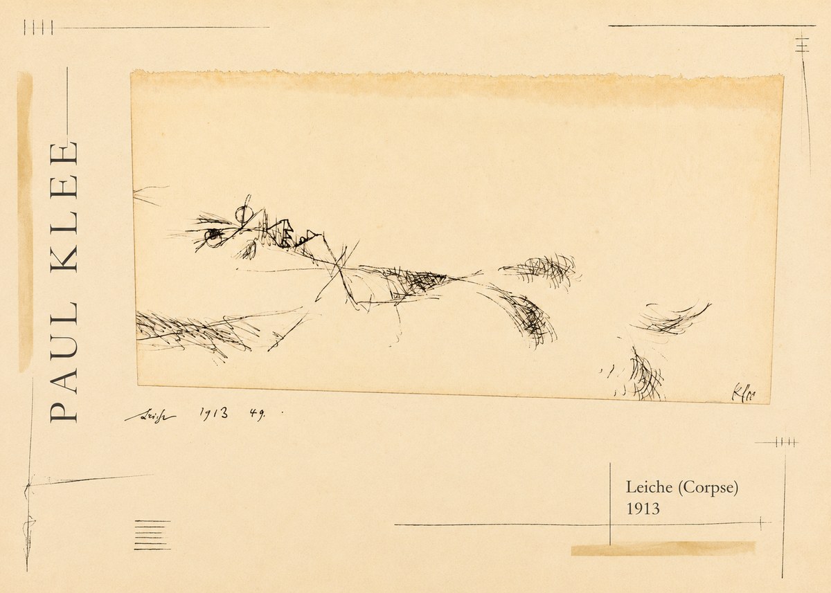 Paul Klee Leiche (Corpse) No2 - Affiche