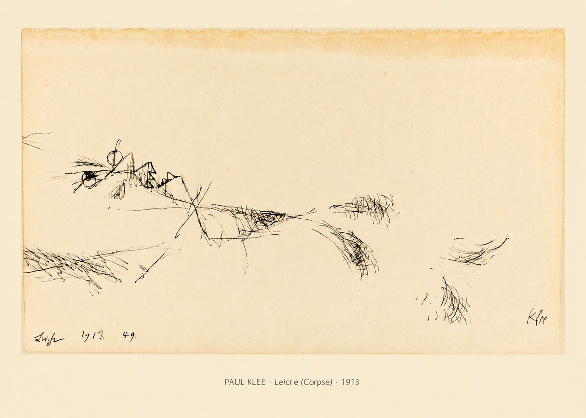Paul Klee Leiche (Corpse) No6 - Affiche