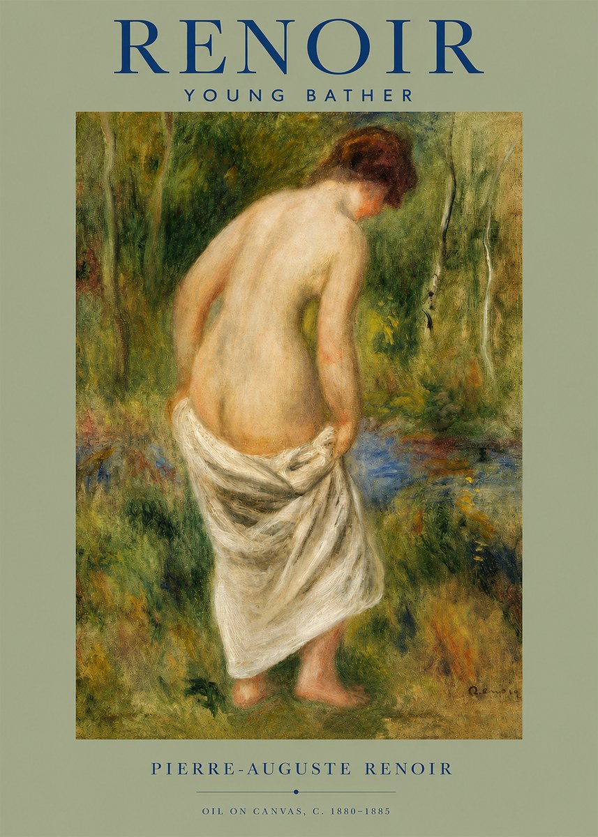Renoir Young Bather No2 - Affiche