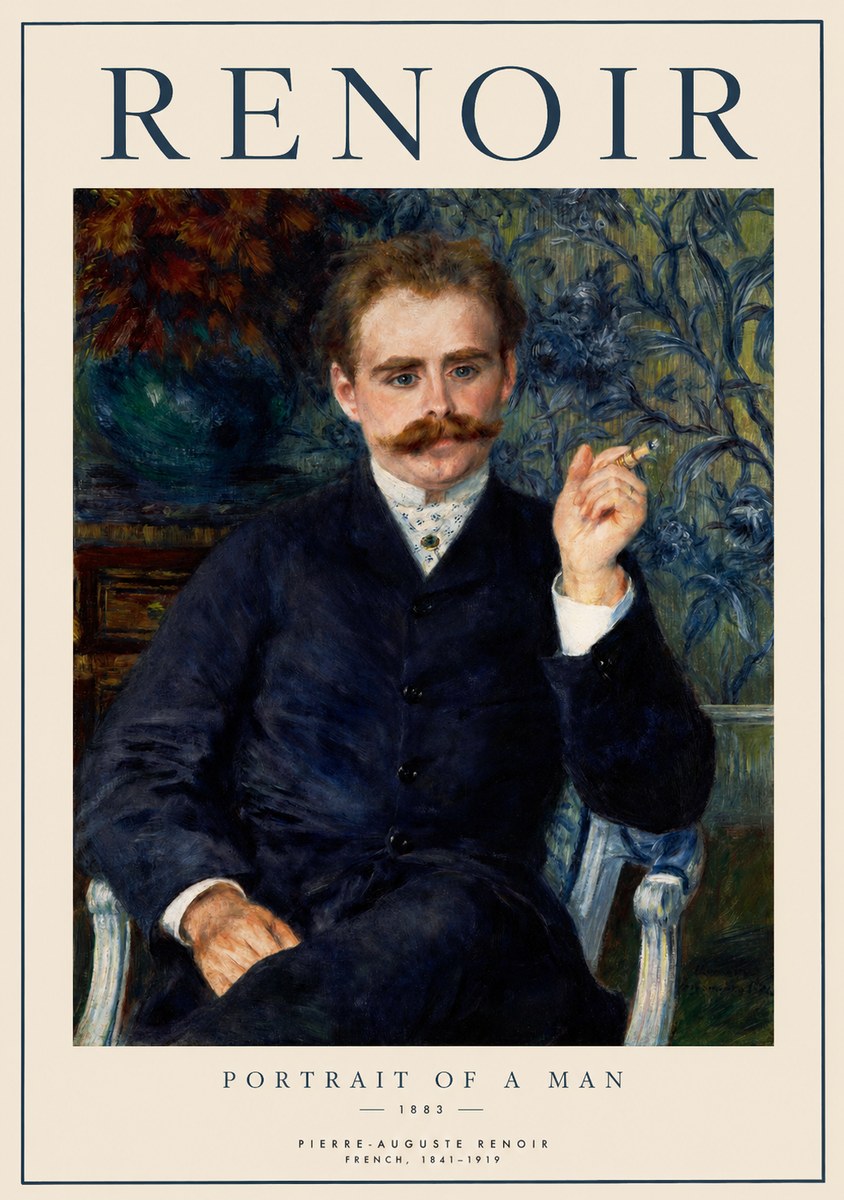 Renoir Portrait of a Man I No1 - Affiche