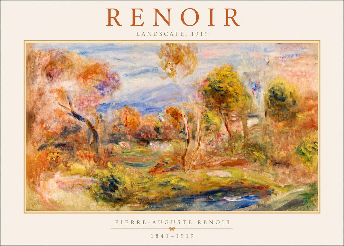 Renoir Landscape No3 - Affiche