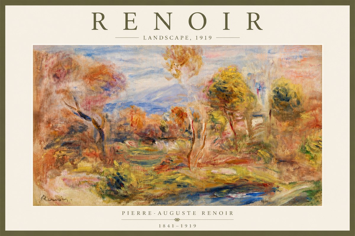 Renoir Landscape No4 - Affiche