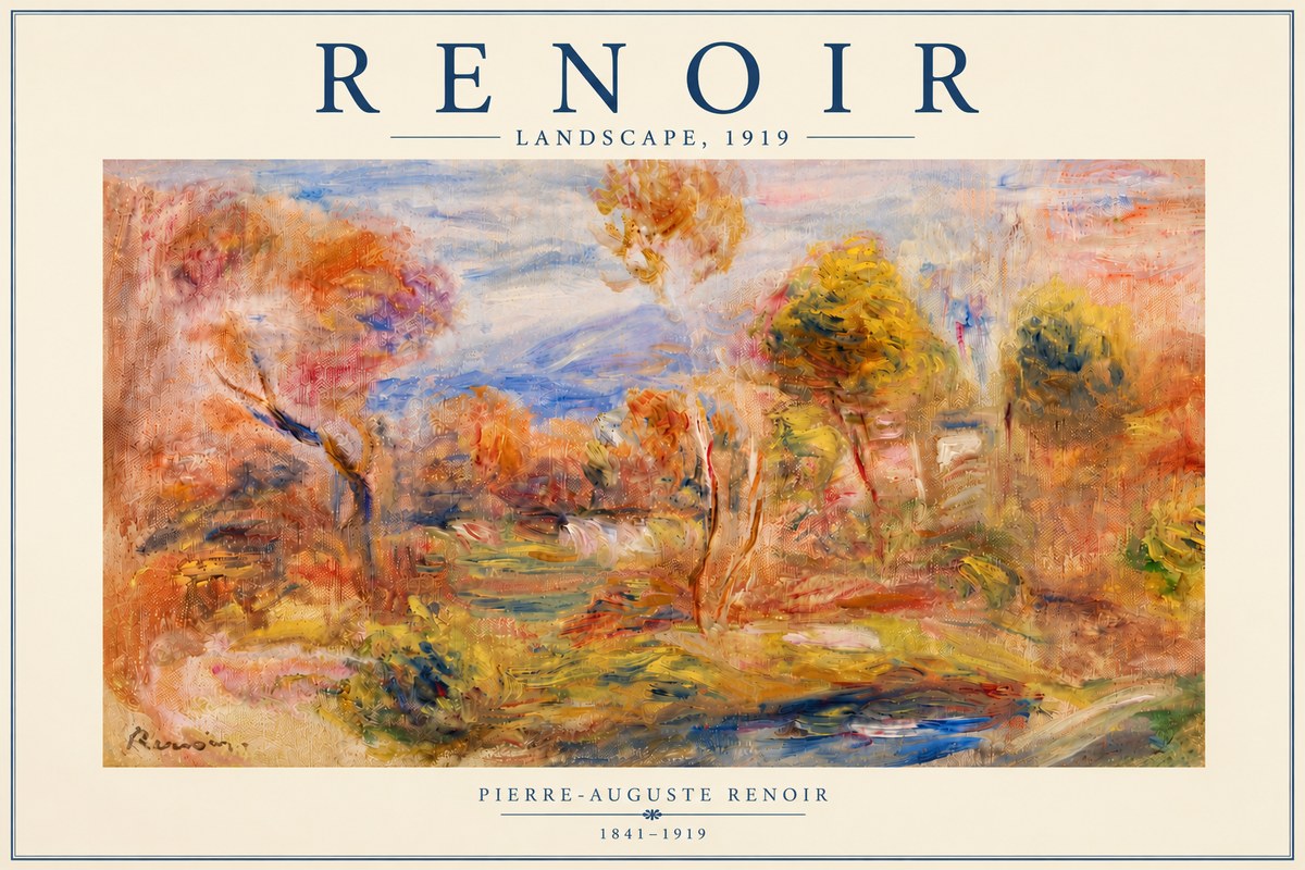 Renoir Landscape No5 - Affiche