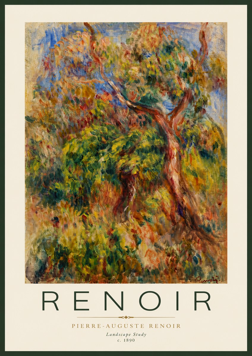 Renoir Landscape Study No5 - Affiche