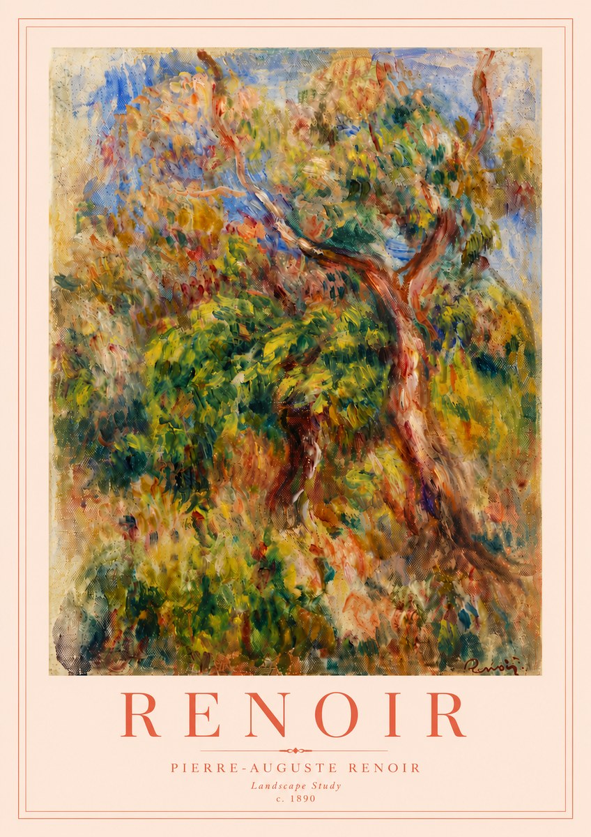 Renoir Landscape Study No6 - Affiche