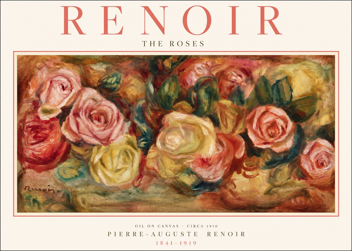 Renoir The Roses No2 - Affiche