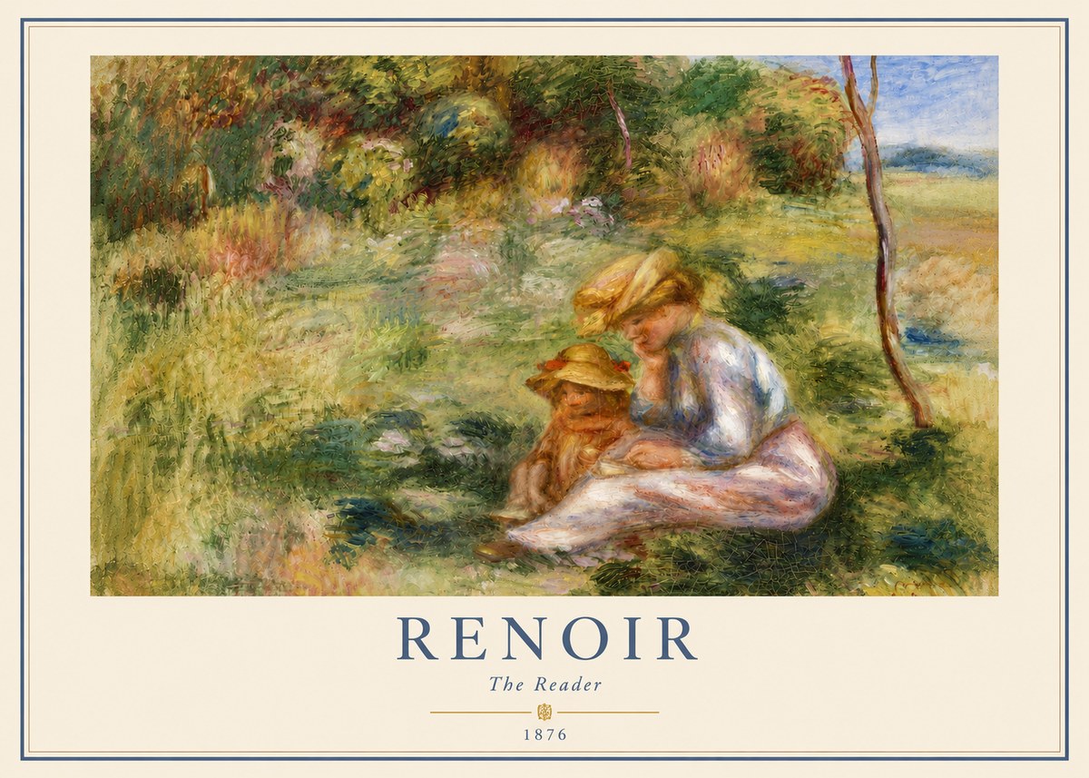 Renoir The Reader No4 - Affiche