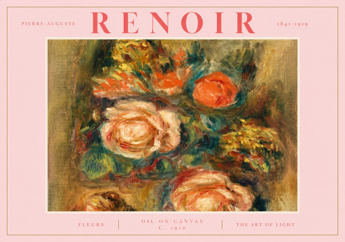 Renoir Fleurs No2 - Affiche