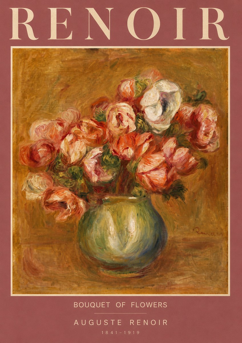 Renoir Bouquet of Flowers I No2 - Affiche