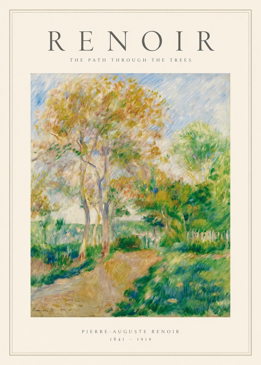 Renoir The Path Through the Trees No1 - Affiche