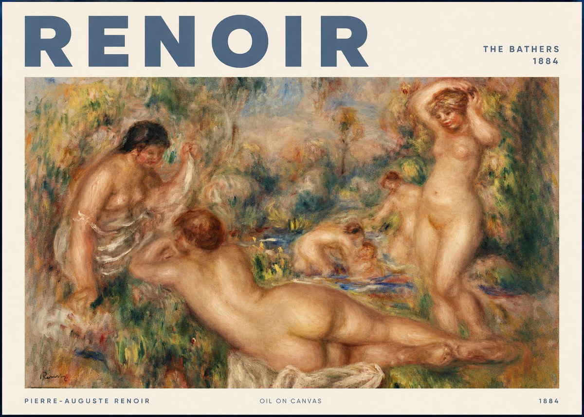 Renoir The Bathers I No2 - Affiche