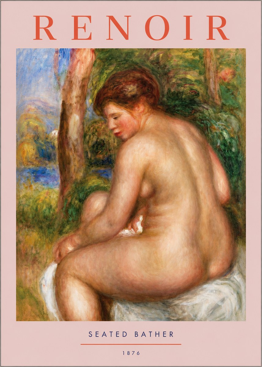 Renoir Seated Bather No2 - Affiche