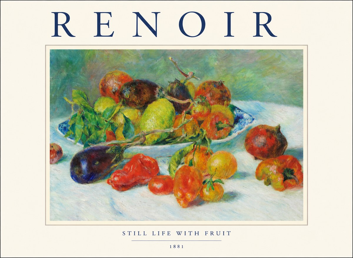 Renoir Still Life with Fruit I No1 - Affiche