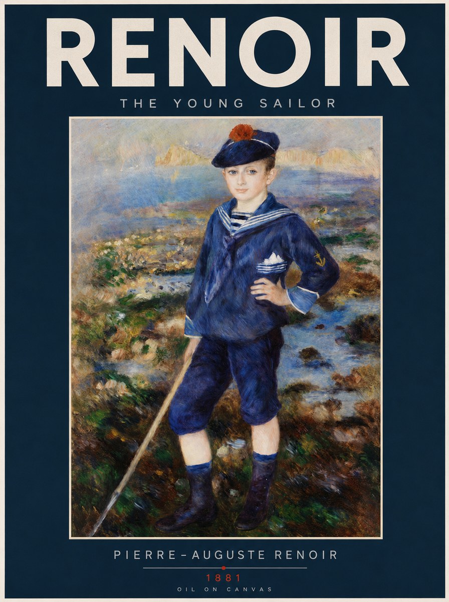 Renoir The Young Sailor No2 - Affiche