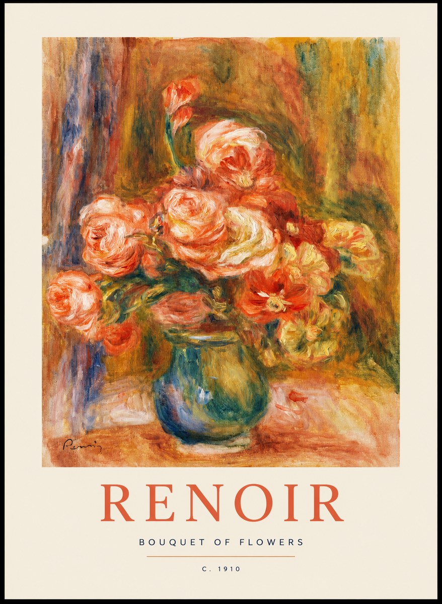 Renoir Bouquet of Flowers II No1 - Affiche