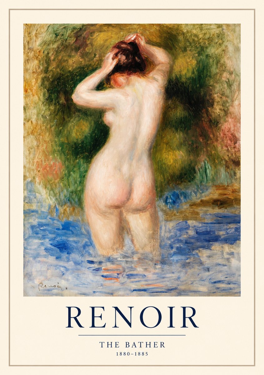 Renoir The Bather No1 - Affiche