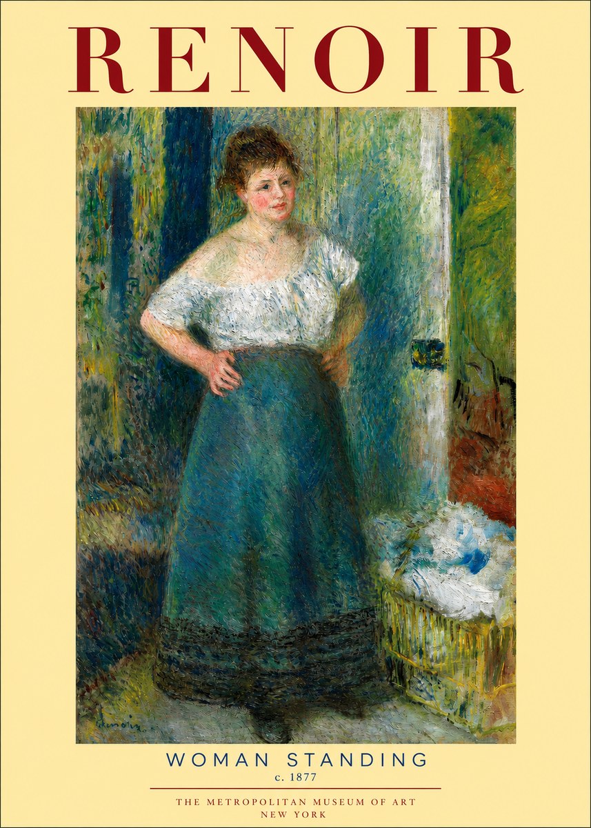 Renoir Woman Standing No2 - Affiche