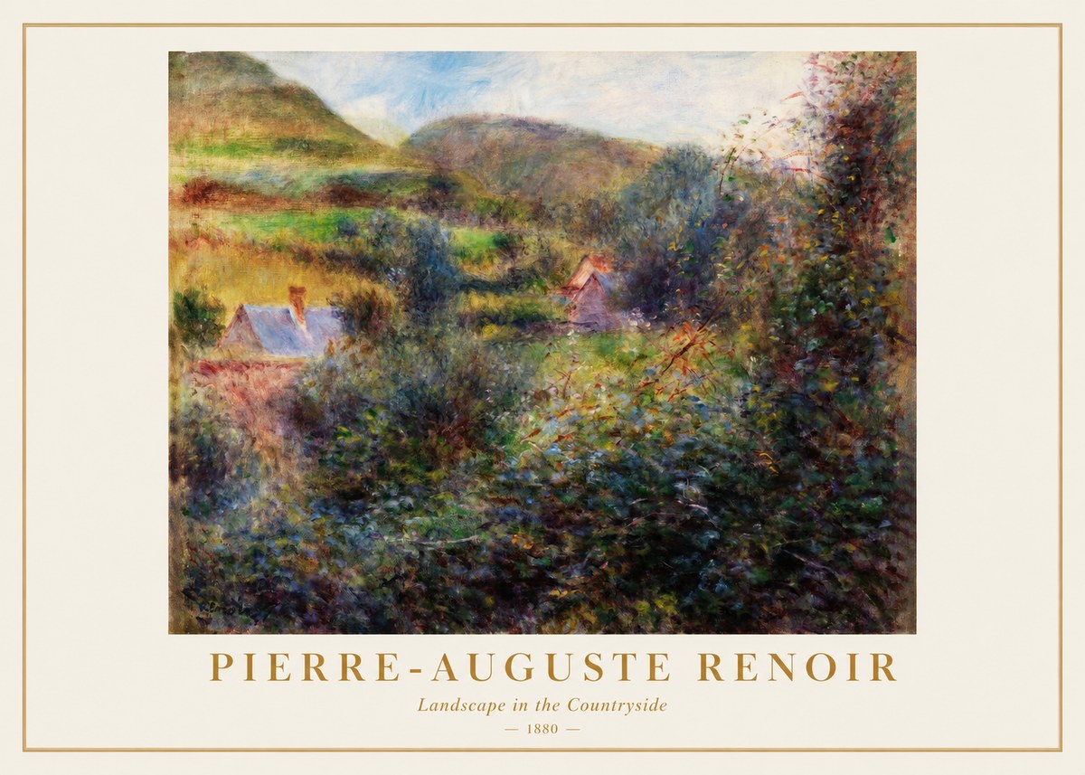 Renoir Landscape in the Countryside No1 - Affiche