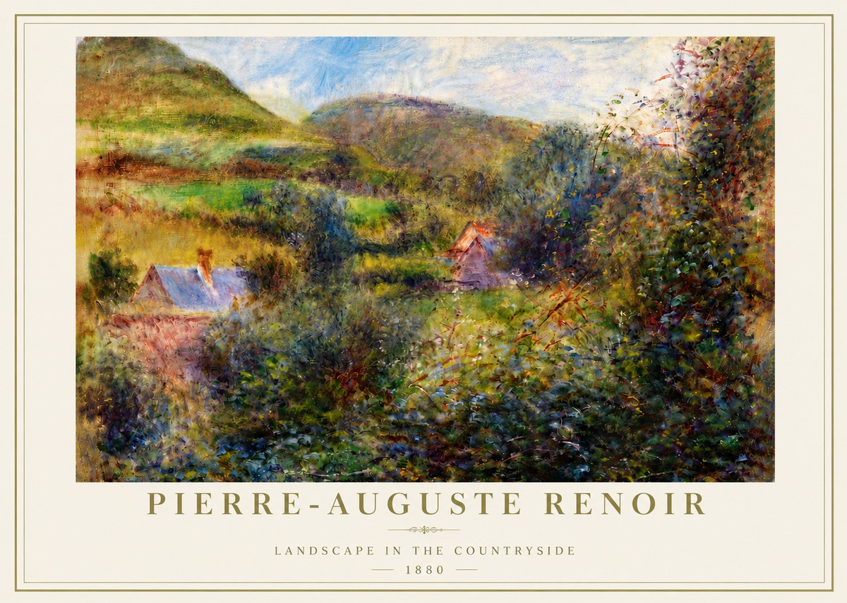 Renoir Landscape in the Countryside No5 - Affiche