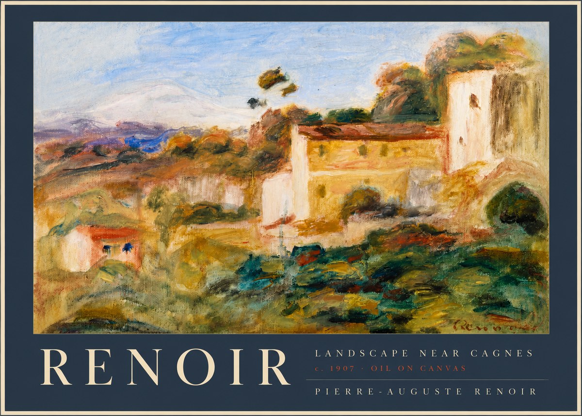 Renoir Landscape Near Cagnes II No2 - Affiche