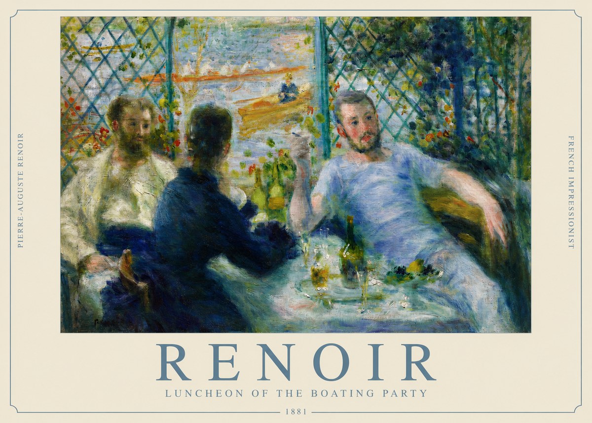 Renoir Luncheon of the Boating Party No2 - Affiche