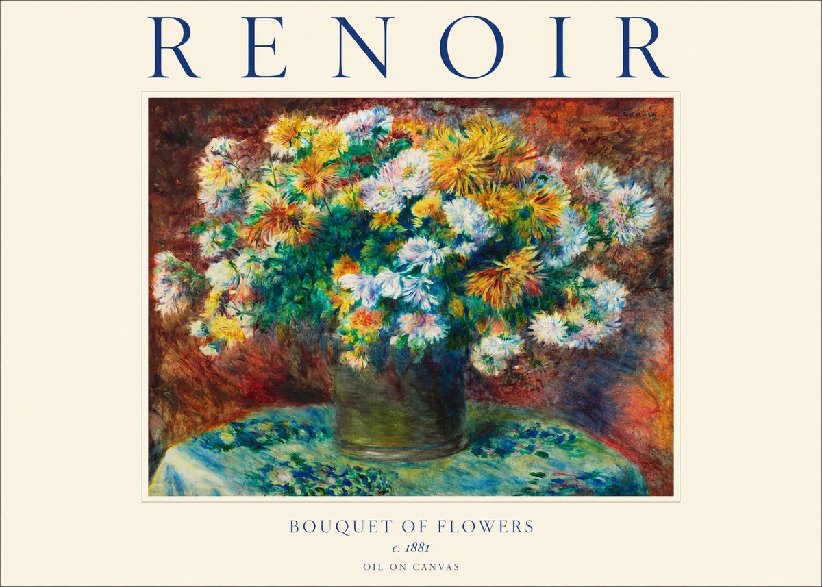 Renoir Bouquet of Flowers IV No1 - Affiche