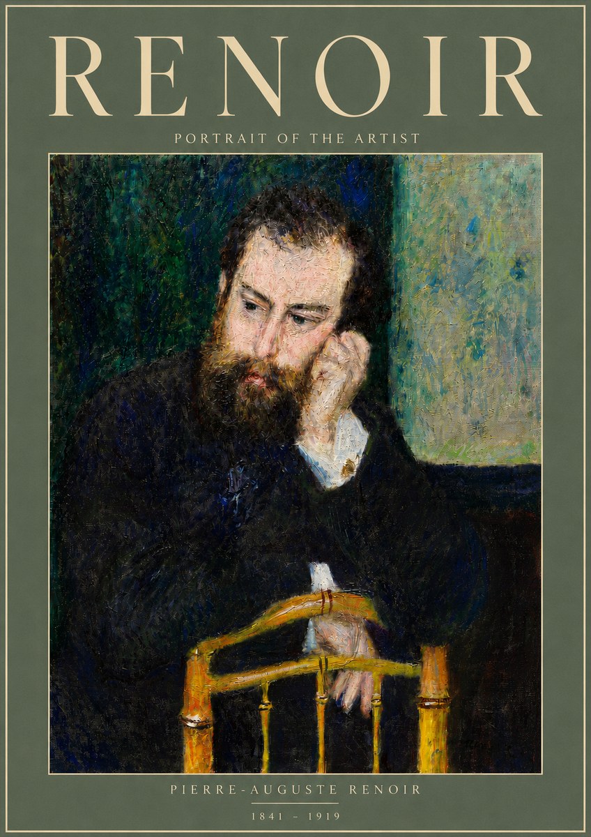 Renoir Portrait of the Artist No4 - Affiche