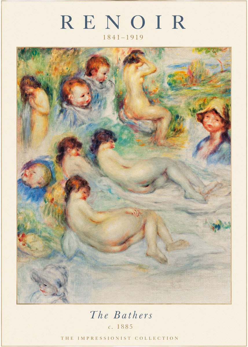 Renoir The Bathers II No1 - Affiche