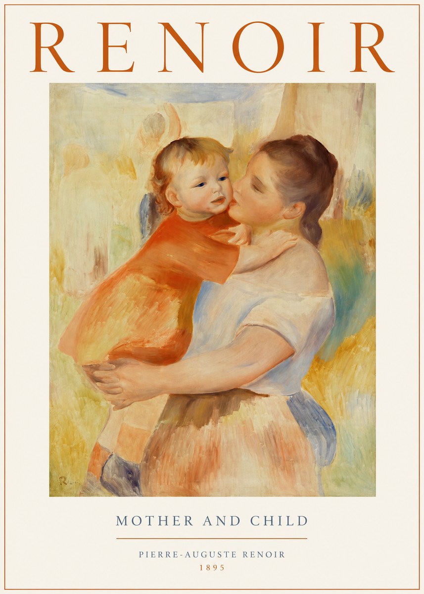 Renoir Mother and Child No1 - Affiche