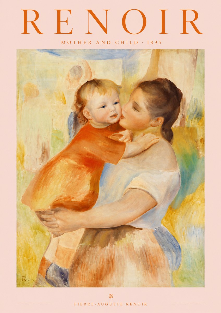 Renoir Mother and Child No2 - Affiche