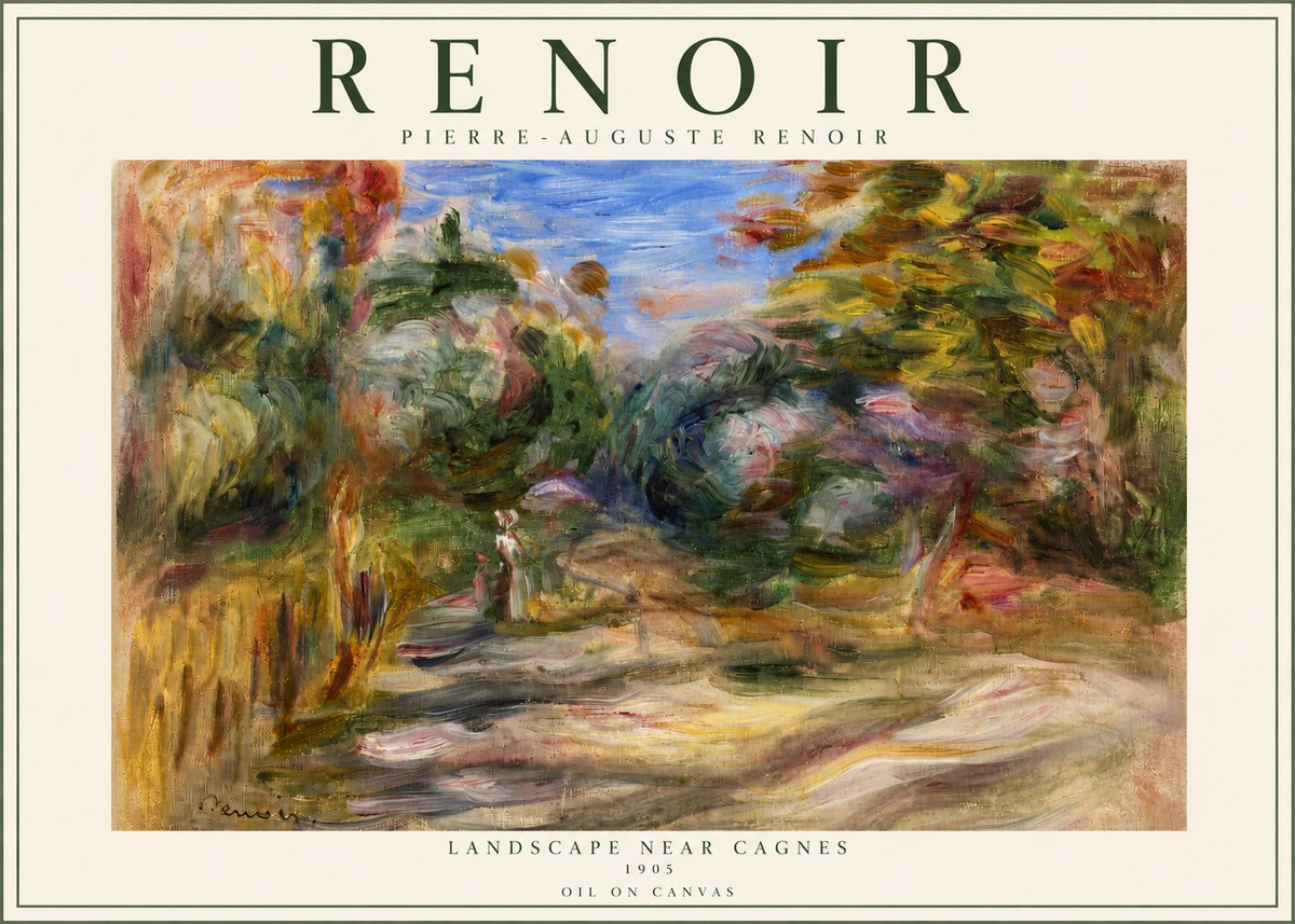 Renoir Landscape Near Cagnes III No2 - Affiche
