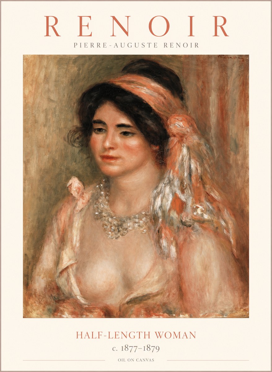 Renoir Half-length Woman No1 - Affiche
