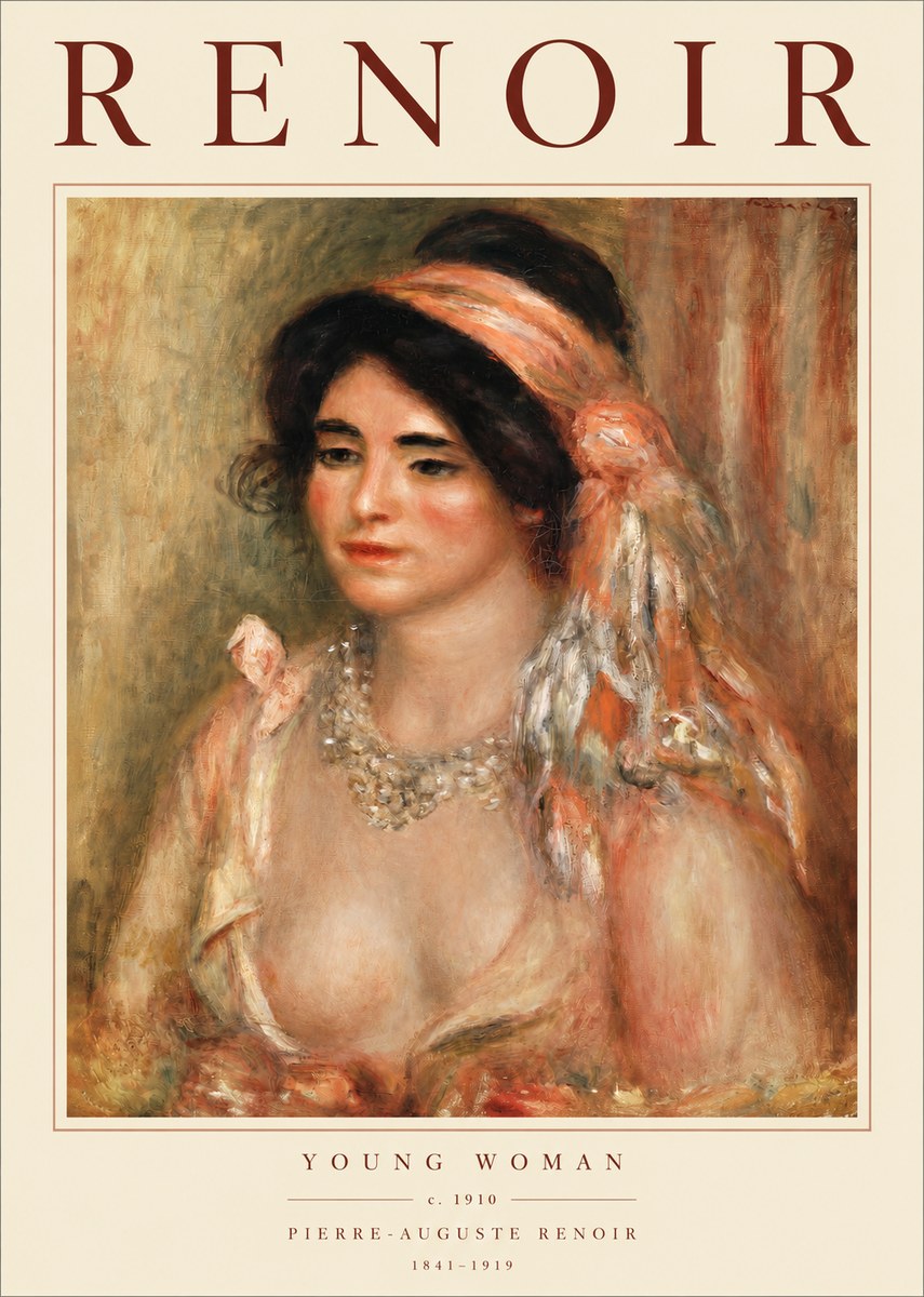 Renoir Half-length Woman No3 - Affiche