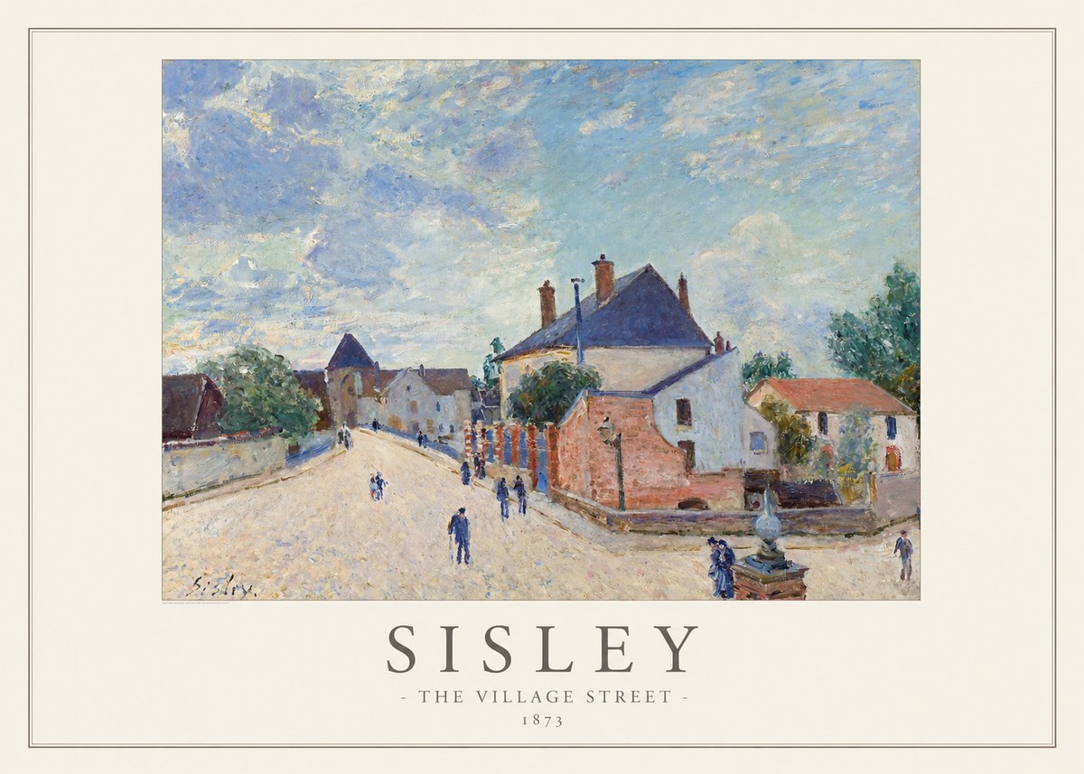Sisley The Village Street No1 - Affiche