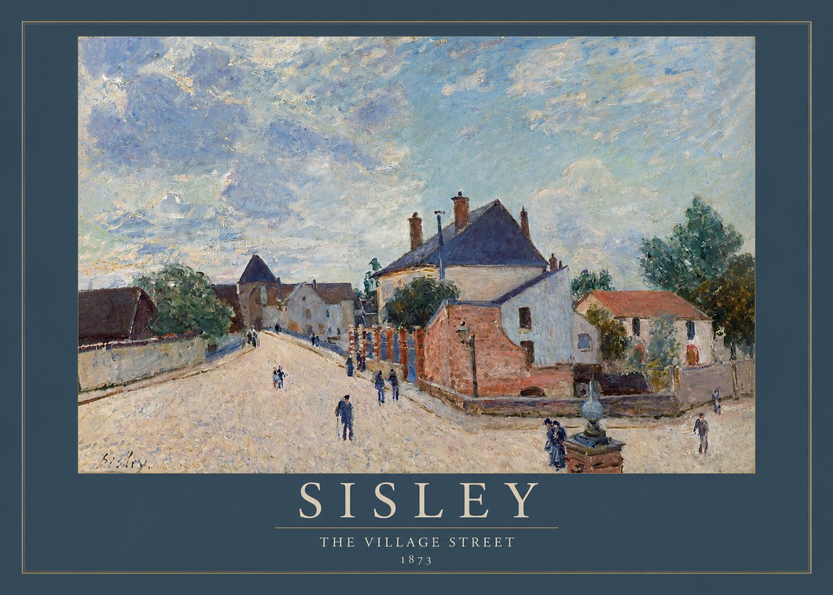 Sisley The Village Street No2 - Affiche