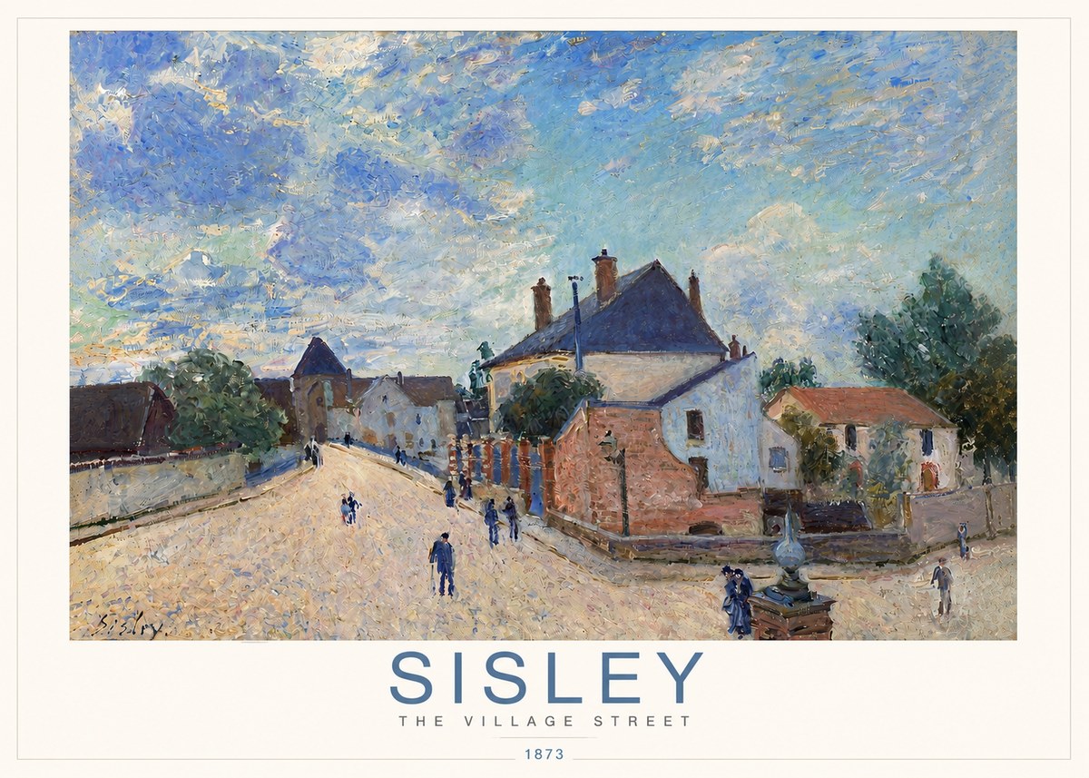 Sisley The Village Street No3 - Affiche