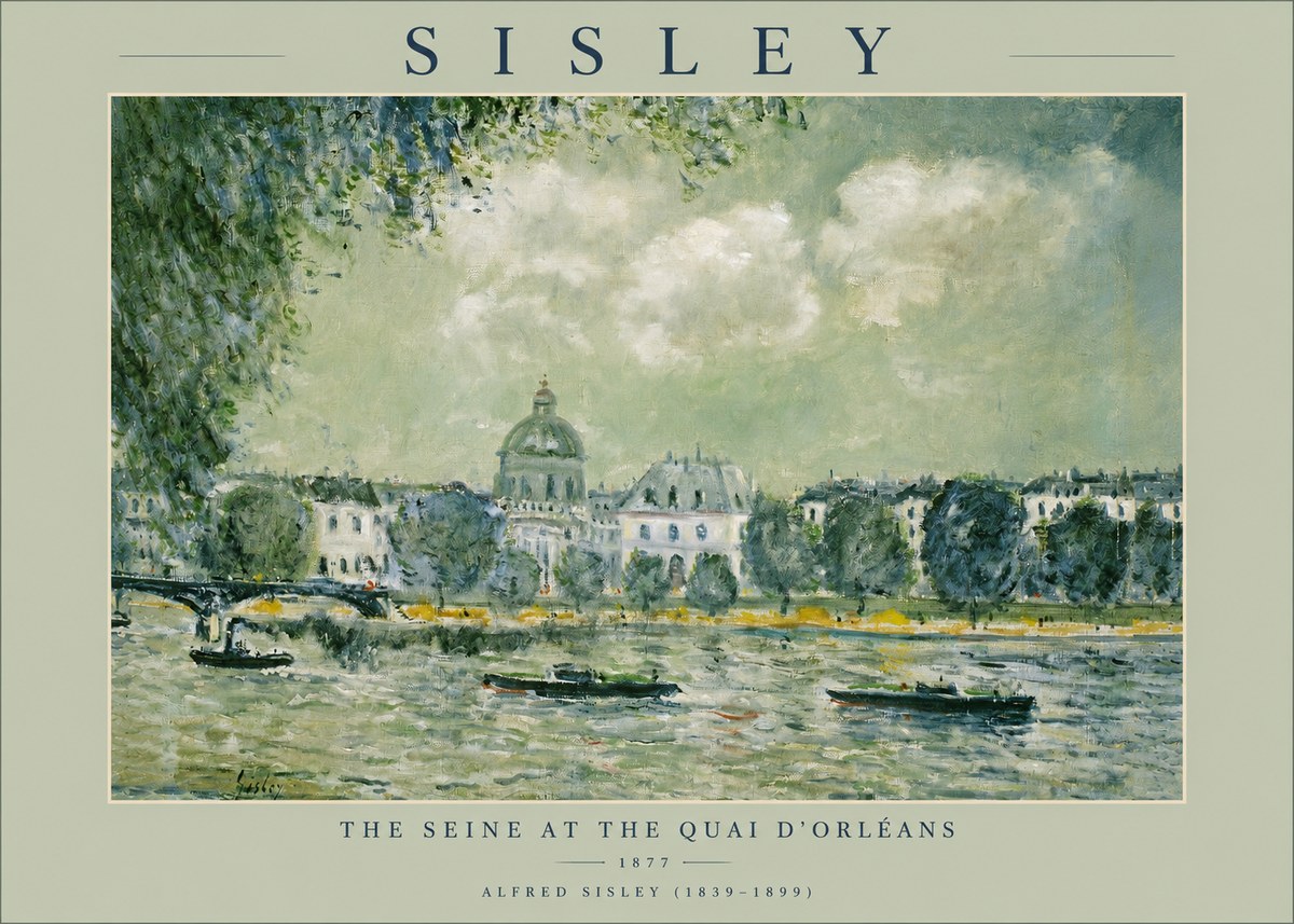 Sisley The Seine at the Quai D'orléans No2 - Affiche