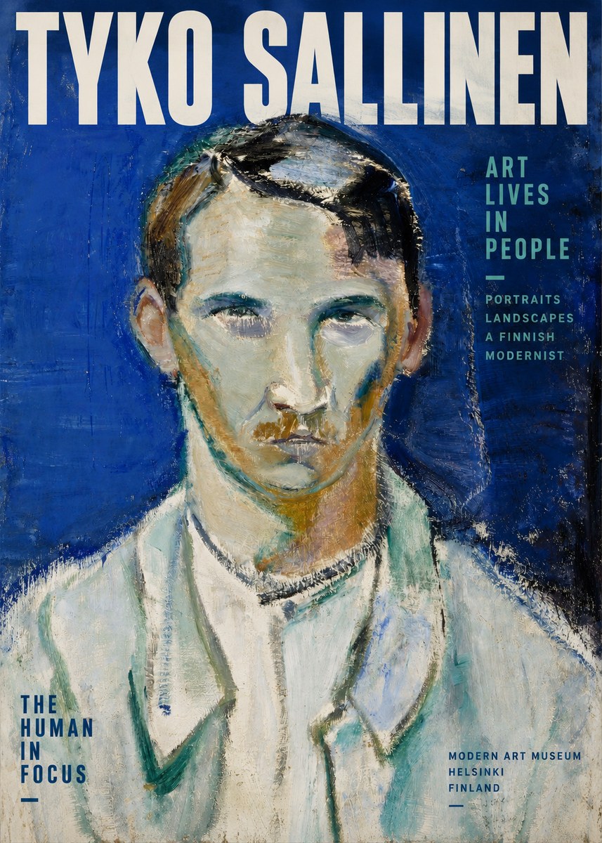 Tyko Sallinen Portrait of a Man IV No2 - Affiche