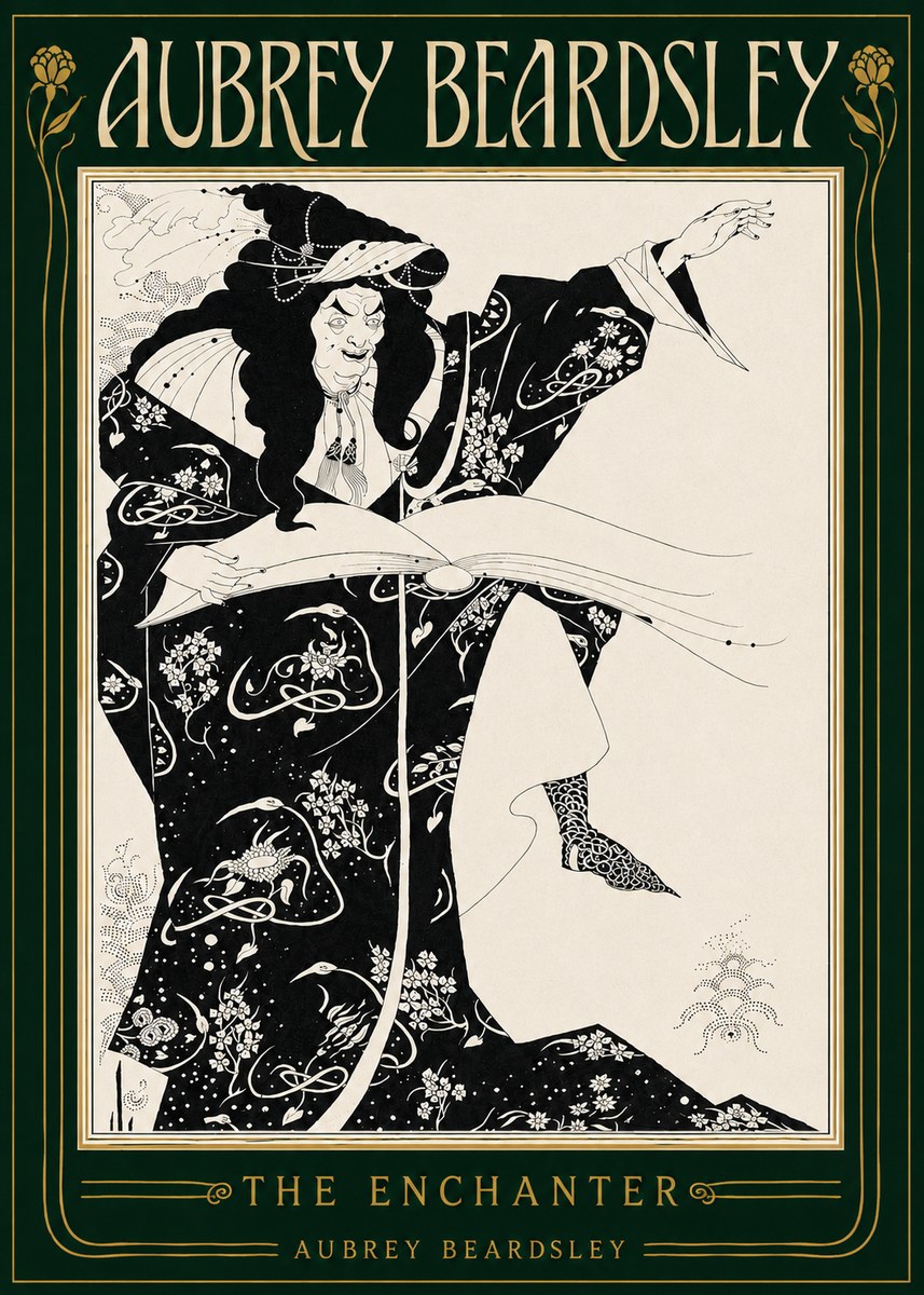 Aubrey Beardsley The Rehearsal No5 - Affiche