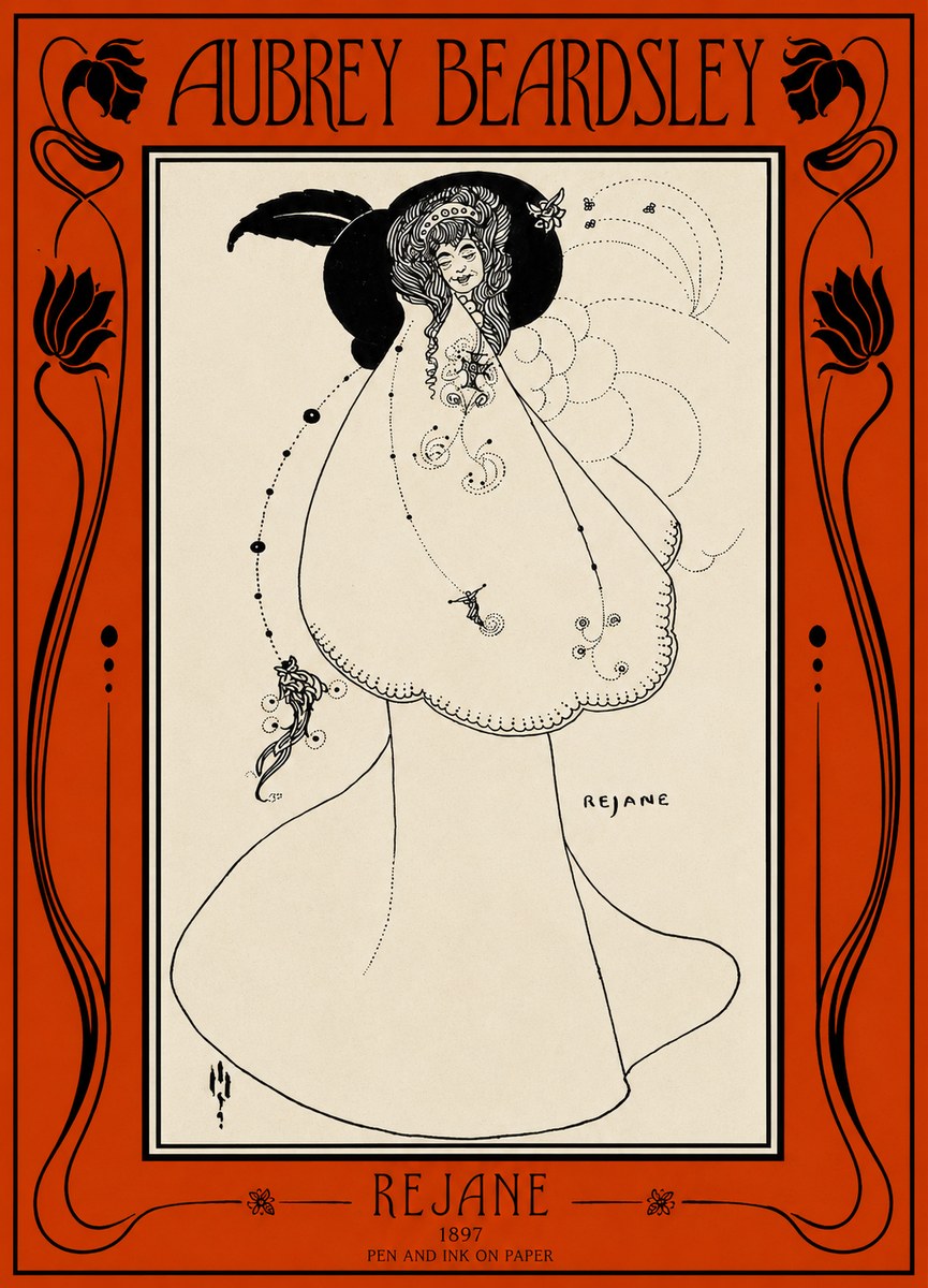 Aubrey Beardsley Rejane I No2 - Affiche