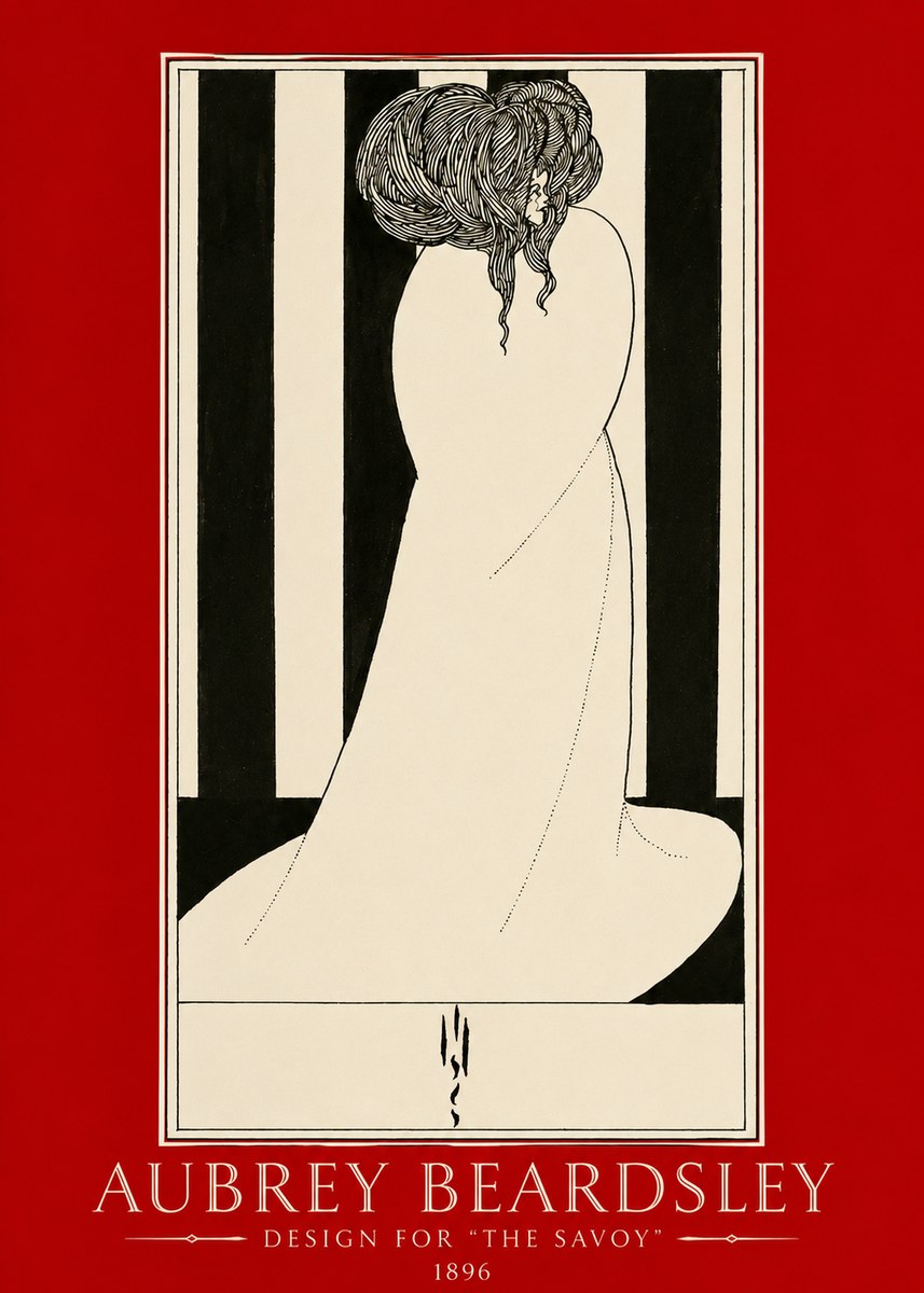 Aubrey Beardsley One of Six Designs for 'the Savoy' No2 - Affiche
