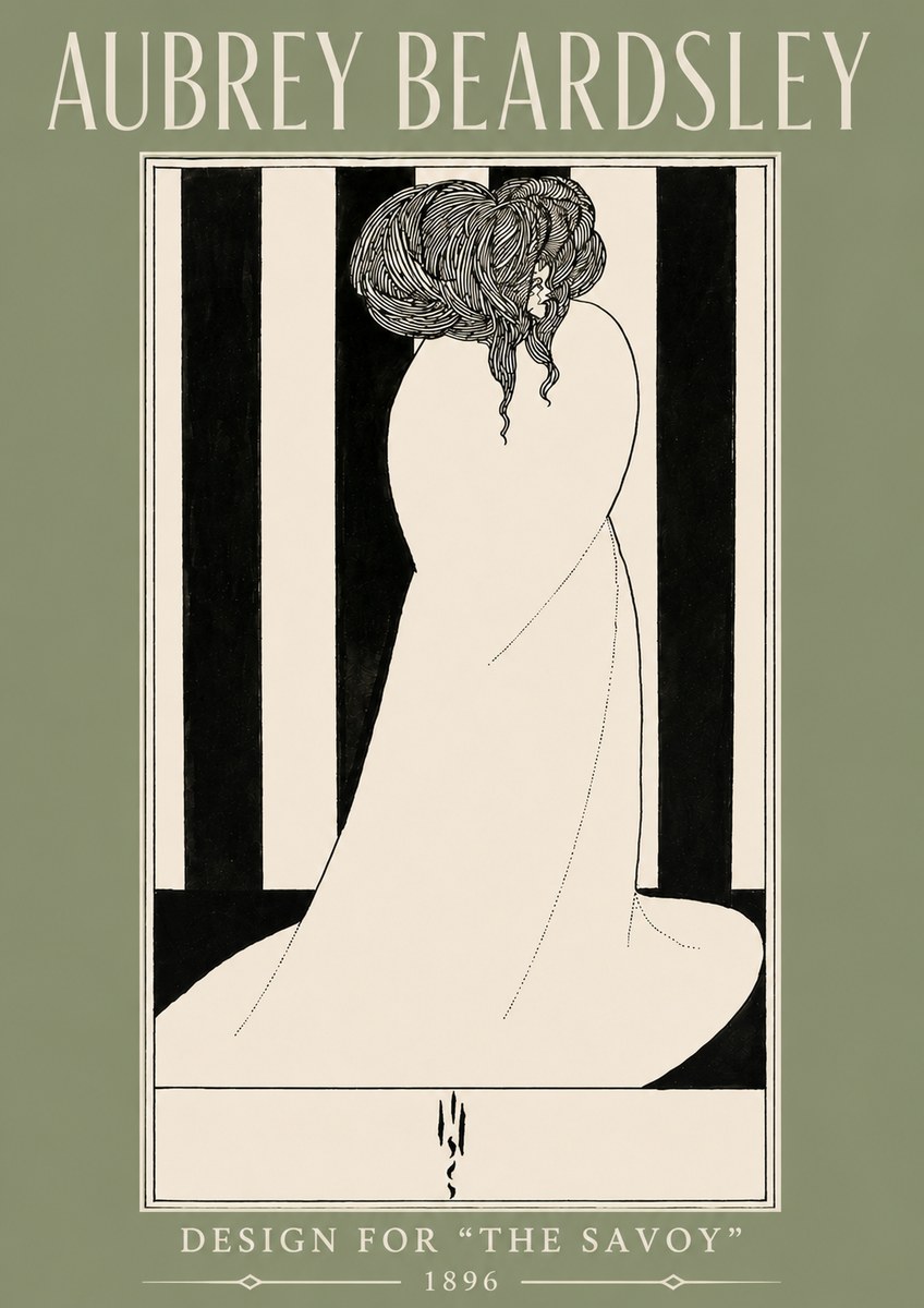 Aubrey Beardsley One of Six Designs for 'the Savoy' No4 - Affiche