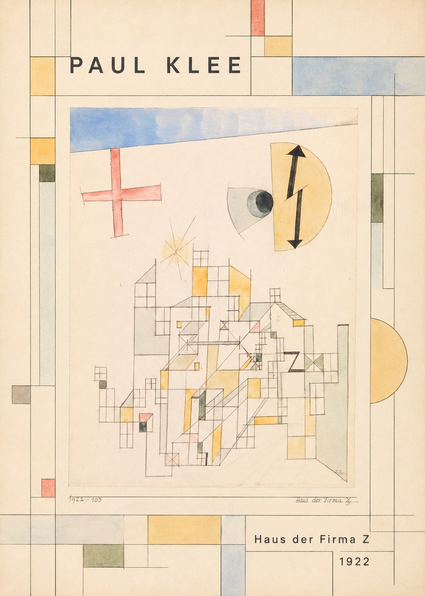 Paul Klee Haus Der Firma Z No2 - Affiche