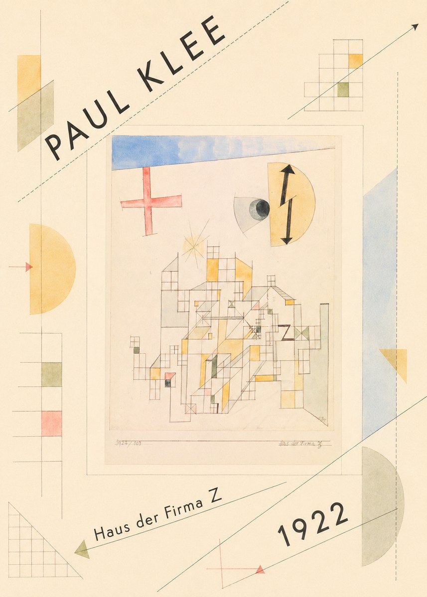 Paul Klee Haus Der Firma Z No3 - Affiche